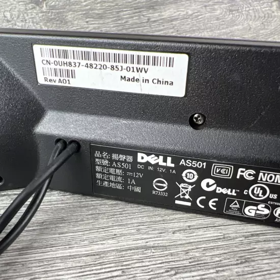 Dell AS501 Sound Bar PC Speaker Computer Monitor Mount - PREOWNED