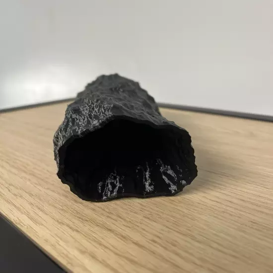 Pleco Cave 1 X ( 3D Printed ) With Water Proof PETG-wood Texture-Hard Material.