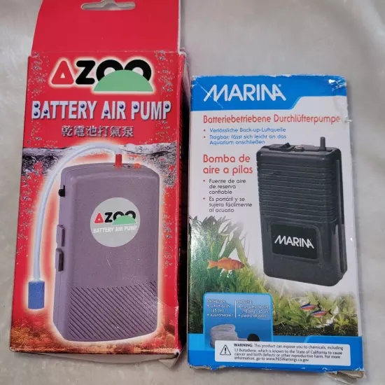 2 Marina Air Pumps Battery Operated In Boxes Working Back Up Air Pumps 