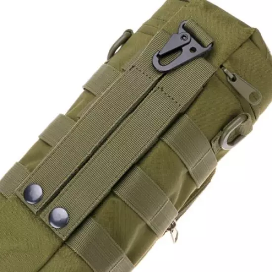 Militray Tactical Molle Zipper Water Bottle Kettle Hydration Pouch Bag