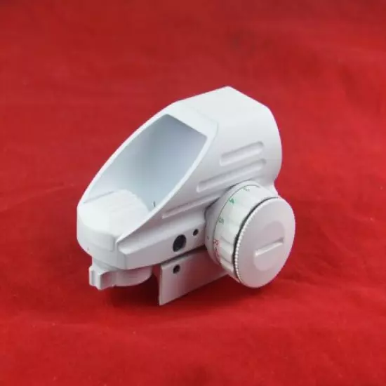 Pure White Finish Reflex Red Green Dot Sight With Weaver Mount & Adjustable Dot