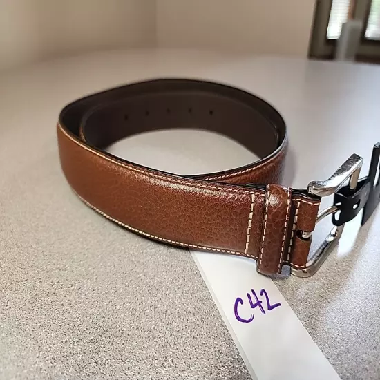 Cremieux Brown Leather Belt Size 38