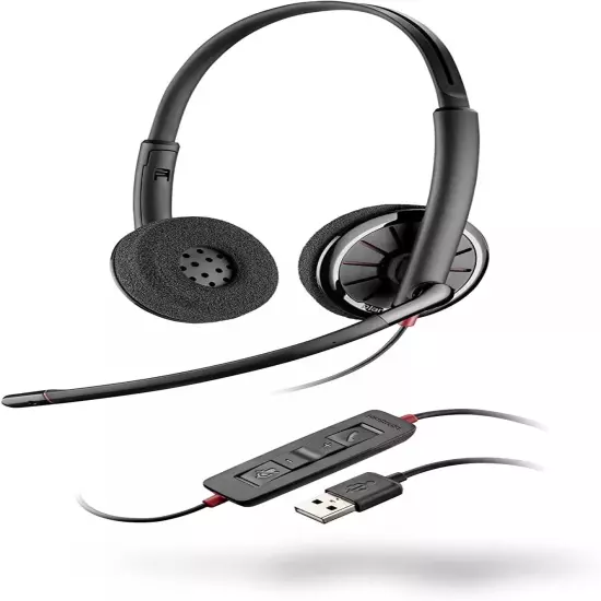 Plantronics Blackwire C3220 USB Headset - Black