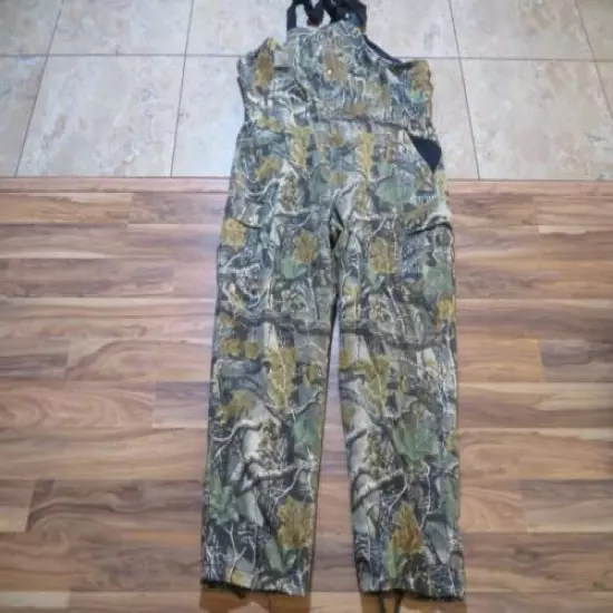 Cabelas Quilt-Lined Bib Overalls Hunting Seclusion 3-D Mossy Oak Camo Sz 3X Tall