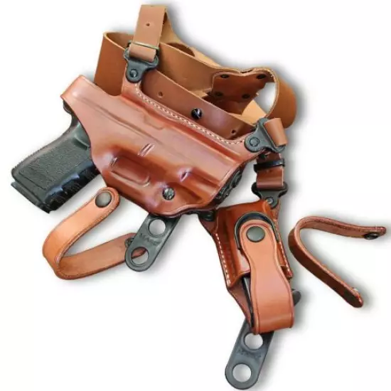 Horizontal Shoulder Holster Single Magazine Carrier Fits, Kel-Tec PMR 30 #1114# 