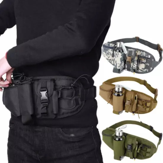 Military Tactical Fanny Pack Waist Bags EDC Storage Pouch Sundries Bag Outdoor