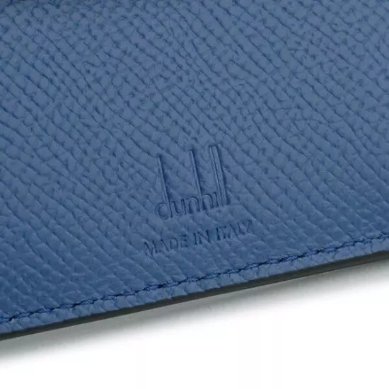 Dunhill Bifold Wallet Cadogan 18F2320CA410 Navy Calf Leather Logo Men