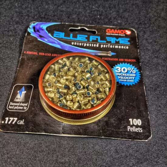 Gamo Blue Flame .177 Cal. Pellets PBA Lead Free Ammo 100 Count Pack