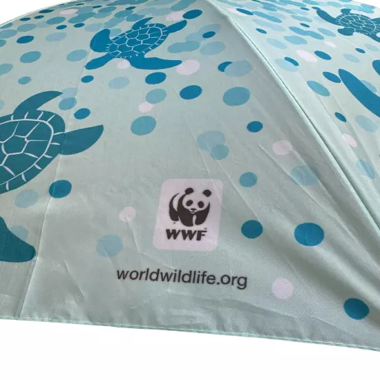 World Wildlife Foundation WWF Wildlife Umbrella Blue Turtles Never Used