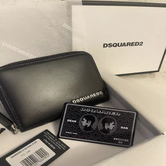 DSQUARED2 Card Holder GRAFFITI All Black WALLET