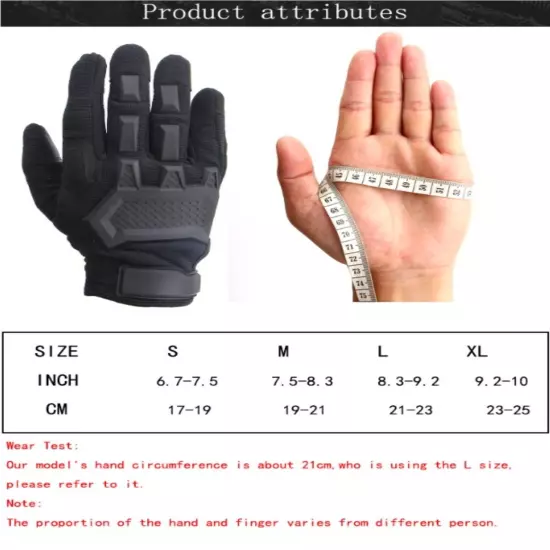 Tactical Gloves Long Finger Motorcycle Autumn and Winter Touch Screen Gloves