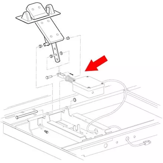 Accelerator Pedal Box Assembly for EZGO TXT 2000-up Electric Golf Cart