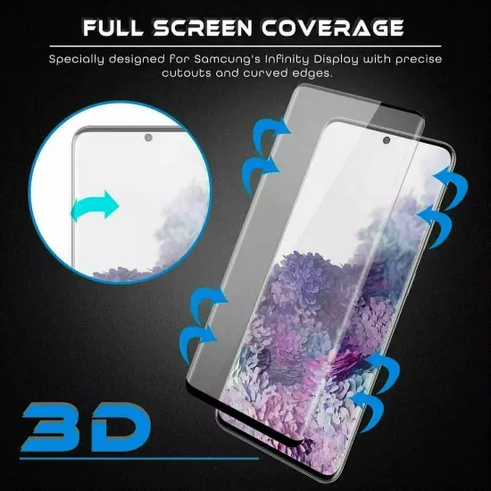 For Samsung Galaxy S20 PLUS 5G Ultra Tempered Glass Screen Protector Clear