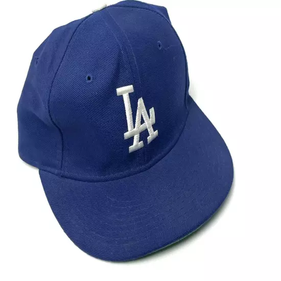 Vtg LA Dodgers New Era Pro Model Fitted Hat 6 7/8 Wool Diamond Collection USA