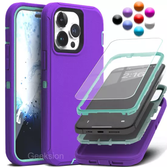 For iPhone 16 15 14 13 12 11 Pro Max XR X Max 8 7 Plus SE Shockproof Case Cover