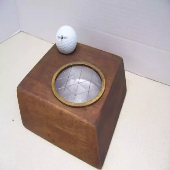 Vintage TITLEIST Acushnet Golf Ball Hole in One Trophy Ashtray Art Deco 