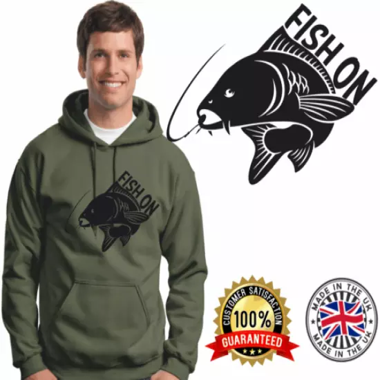 Carp Fishing Hoodie Carping Hoody Quality Brands Drink Like a Fish On Jumper