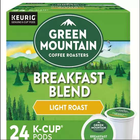 Green Mountain Coffee Single-Serve Coffee K-Cups, Breakfast Blend ,