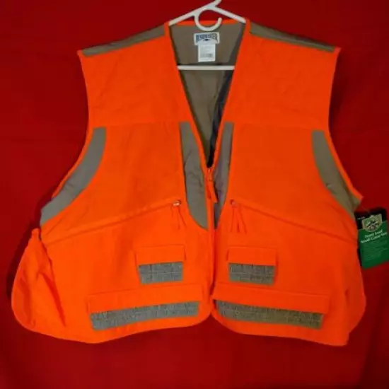 Vintage BushMaster XXL Hunting Vest - Blaze Orange - Game and Shell Pockets