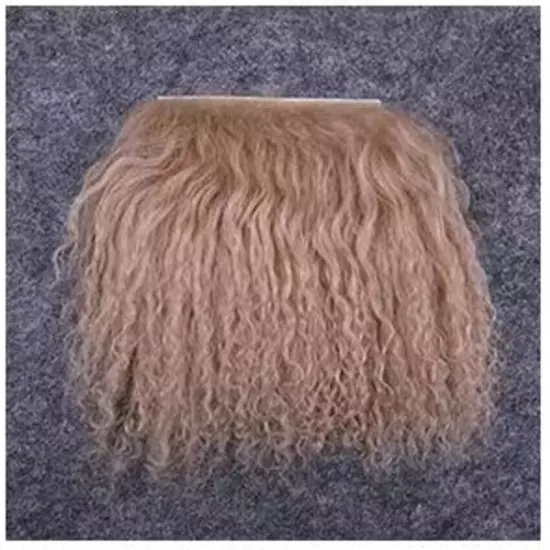 2x4" Tibetan Lamb Mohair for Doll Wigs Mongolian Curly Fur Hair Reroot Doll Hair