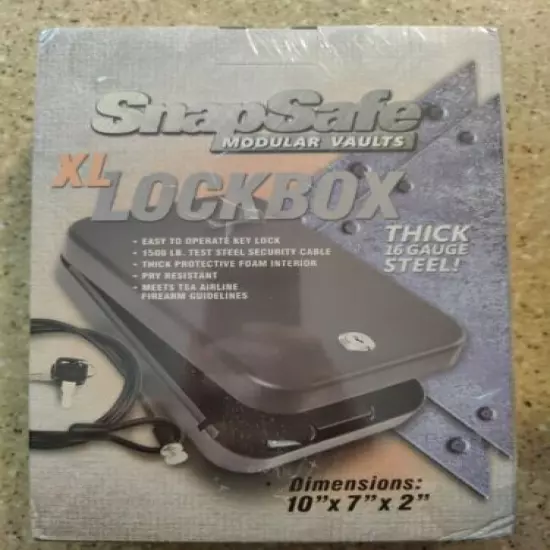 Hornady SnapSafe XL Keyed Handgun Safe & Lock Box w/ 2 Keys - 75210