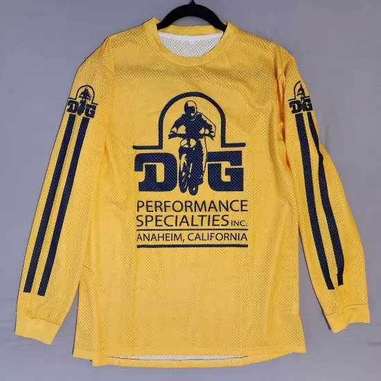 New Reproduction Vintage DG Shirt, Mens L, MX Motocross Twinshock