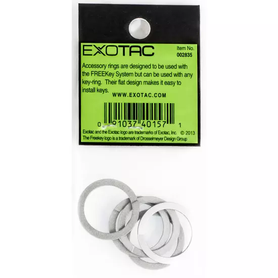 Exotac FREEKey Accessory Spare Key Rings (5 pieces)