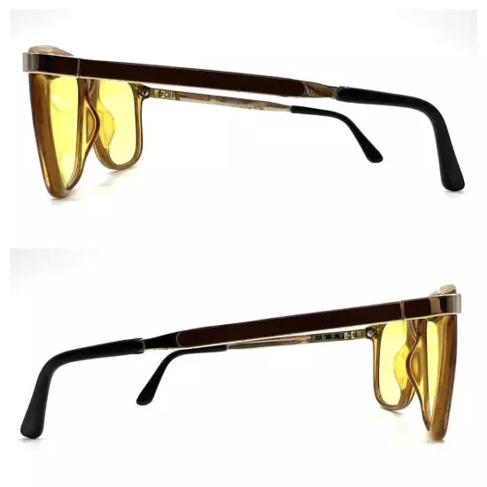 Dunhill Full Rim Vintage Sunglasses Gold Brown Lens