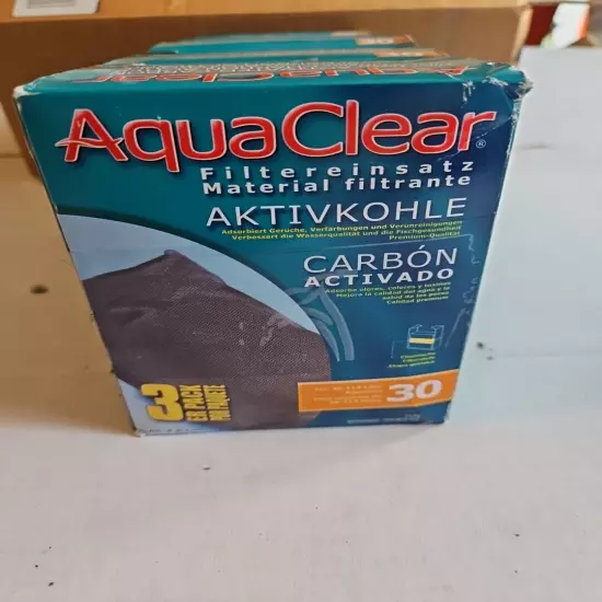 5x 3 Pack Aquaclear 30 Activated Carbon Filter Inserts For Aquarium Bulk