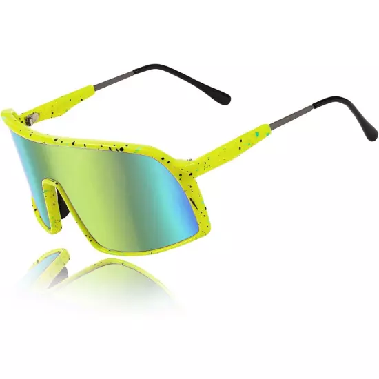 Sport Men Cycling Baseball Golf Running Ski Sunglasses Color Mirror Lens Glasses