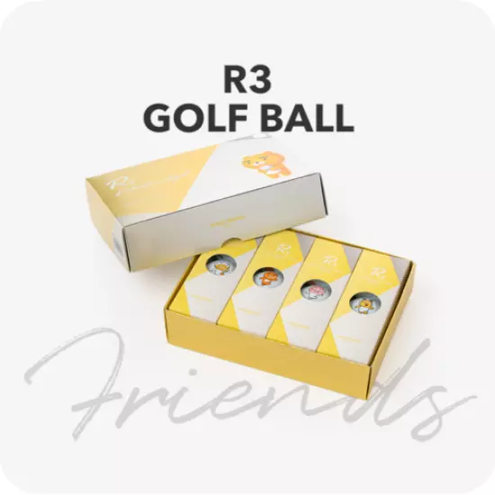 [Kakao Friends] Official Golf Ball R3 Lion Little Edition Authentic 