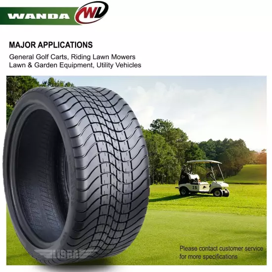 WANDA 215/35-14 Golf Cart ATV Tires 4 Ply 215/35x14 -Set 4 -14009