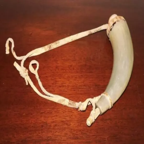 Authentic Vintage Powder Horn