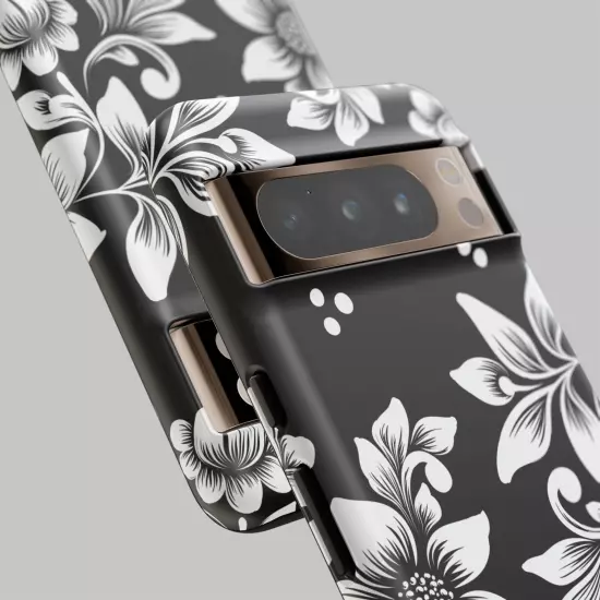 Black & White Floral Style - Tough Cases