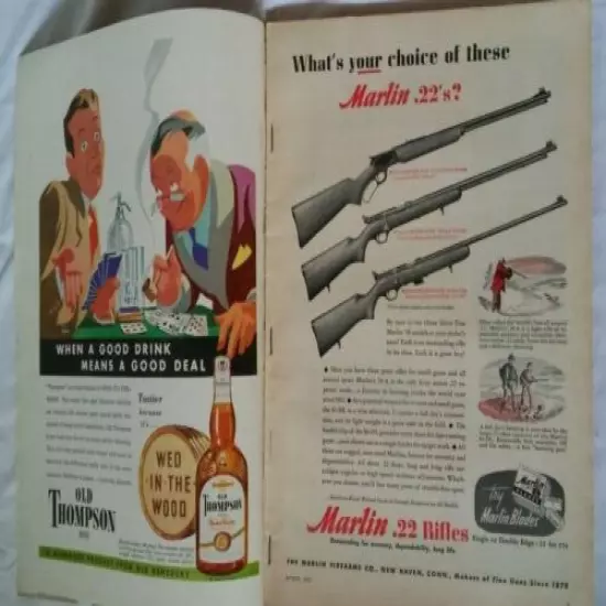 April 1948 Outdoor Life Magazine 178 Pages Hunting Fishing Boat Motors Ammo Ads