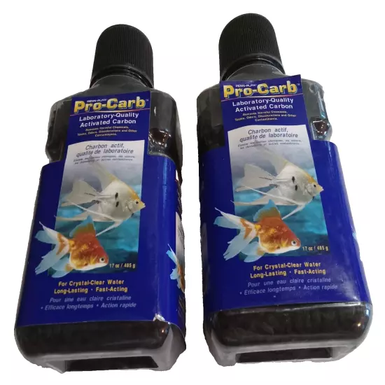 Activated Carbon Penn Plax Pro Carb 17 oz Container Aquarium Use Lot of 2