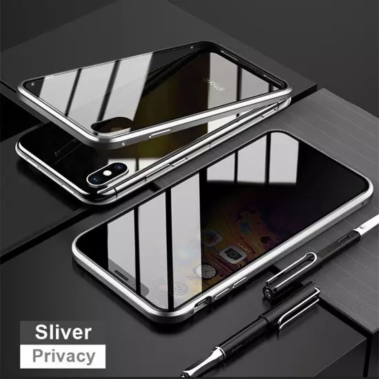 Privacy Anti Spy Magnetic 360 Protective Case For iPhone 16 Pro Max 15 14 13 12