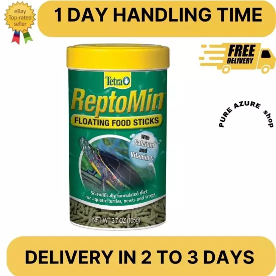 1 Tetra REPTOMIN Floating Food Sticks 3.17oz Aquatic Turtle Newt Frog,