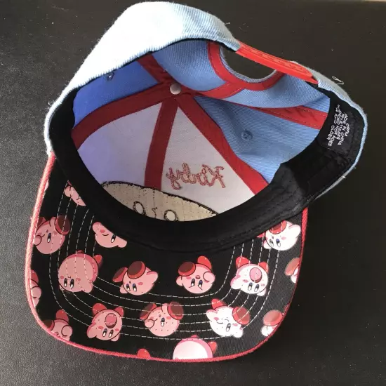 KIRBY Nintendo Pink Blue Baseball Hat Adjustable Cap 