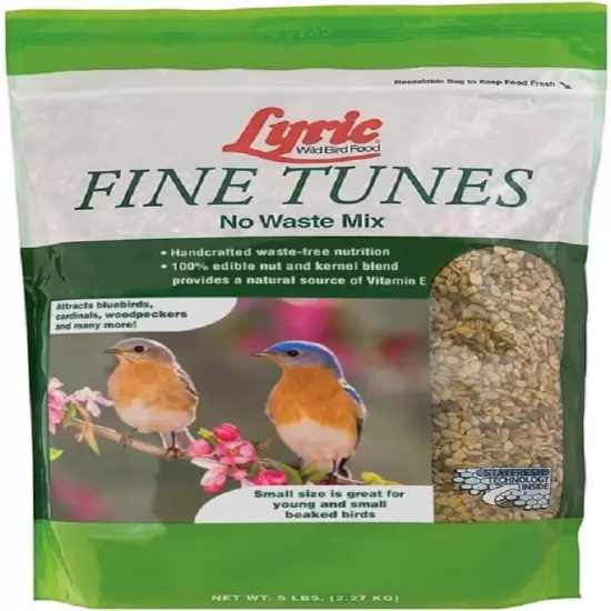 All-Natural 5 lb Fine Tunes Bird Seed Mix - No Fillers, Just Fresh Nutritions