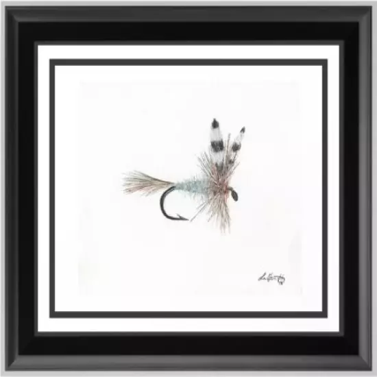 Fishing Adams Dry Fly Print Fly Fisherman's Gift, husband fly fishing art gift