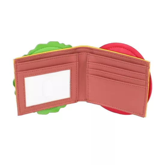 "Cute burger-shaped wallet for women, designer ID card holder for men"