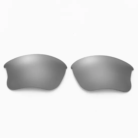 Walleva Two Pairs Polarized Lenses For Oakley Flak Jacket XLJ-Titanium + Black 