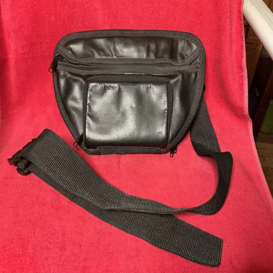 Ace Case Co. Fanny Pack, Black Conceal Carry 3 Different Compartments