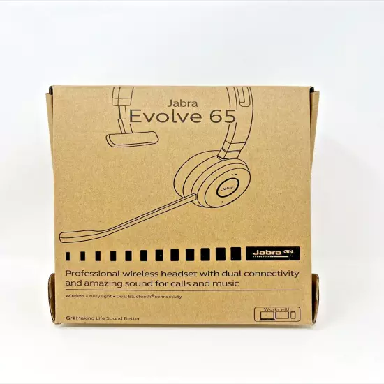 Jabra Evolve 65 SE Headset Pro wireless headset with dual connectivity NO USB