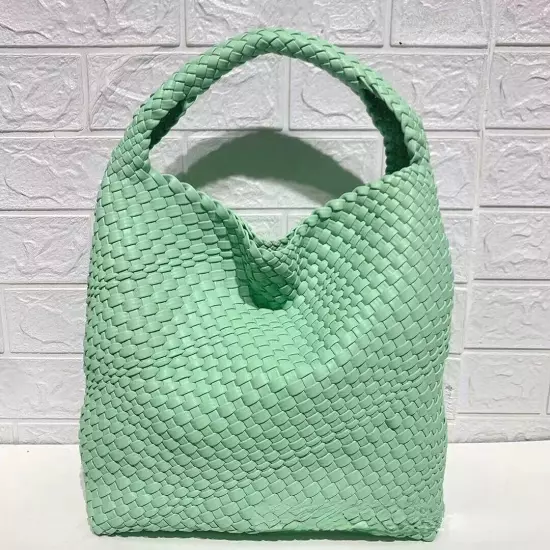 Women Woven Handbag High Quality Lightweight Travel Expanding Folders