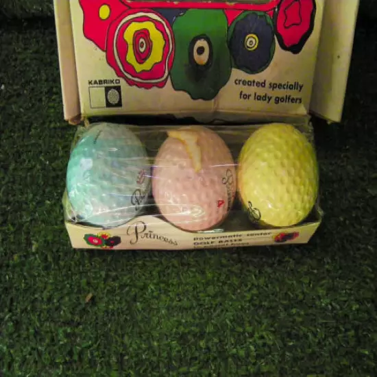 PRINCESS GOLF BALLS KABRIKO JAPAN 1960S NEVER OPENED MINT LADIES