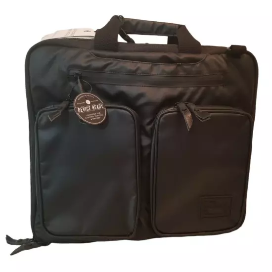 HEX Nero Laptop HX2551-BKR Briefcase in Black Ripstop Expandable Water Repellent