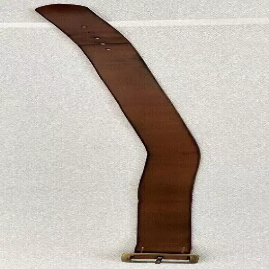 Hollows Leather Rail Belt, Natural Chromexcel, 37.5" to Middle Hole