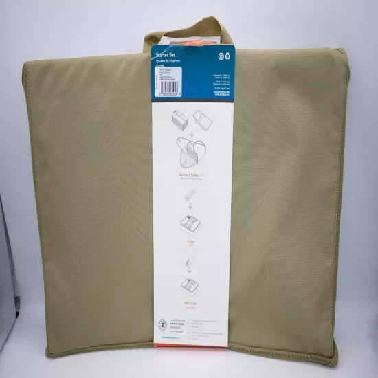 EAGLE CREEK PACK-IT STARTER SET WITH GARMENT FOLDER, 1 CUBE & 1/2 CUBE IN TAN